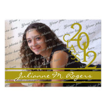 Classe de l'or 2012 de photo invitations