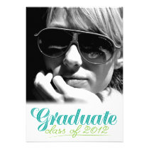 Classe licenciée de l'invitation 2012 blanc modern invitations