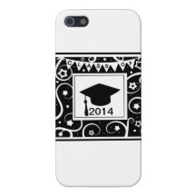 Classe noire et blanche d'obtention du diplôme fai coques iPhone 5