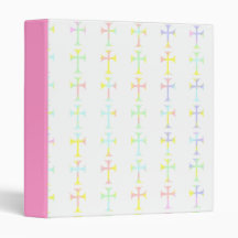 Classeur avec les croix en pastel
