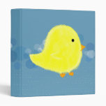 Classeur bleu d'Avery de poussin pelucheux de bébé