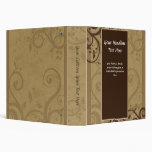Classeur brun chocolat unique de remous