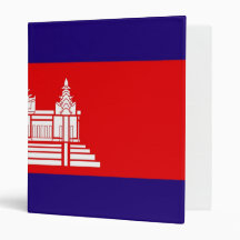 Classeur cambodgien de drapeau