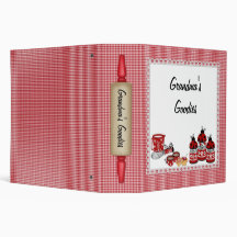 Classeur Checkered rouge de cuisine