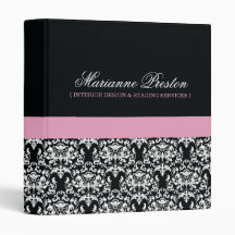 Classeur chic de rendez-vous de salon de damassé