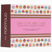 Classeur de dossier de boutique de petit gâteau