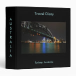 Classeur de journal intime de voyage de Sydney Aus