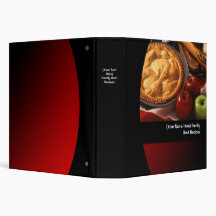 Classeur de nourriture de recette personnalisé par