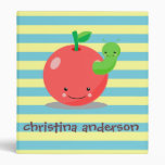 classeur de pomme de kawaii