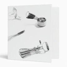 Classeur de recette, ustensiles d'aquarelle
