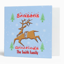 Classeur de renne de Noël