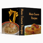 Classeur de souvenir de recettes de plat principal