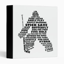 Classeur de typographie de gardien de but d'hockey
