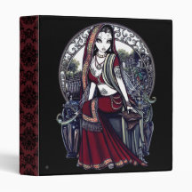 Classeur féerique d'art de danseuse du ventre goth