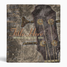 Classeur grunge de musique d'instrument de ficelle