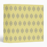 Classeur jaune élégant de motif