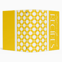 Classeur jaune et blanc de mod de polka de point d