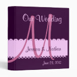 Classeur POURPRE et ROSE de wedding planner de mon