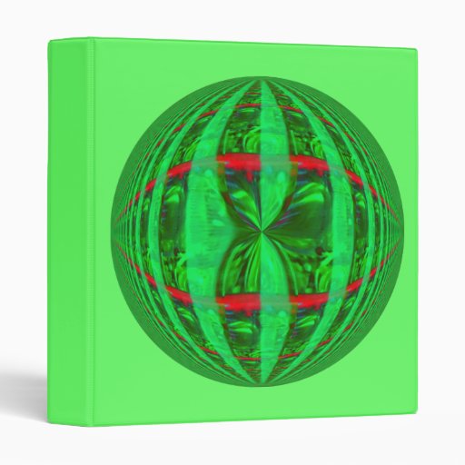 Classeur rond vert de globe