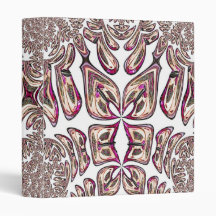 Classeur rose d'art de fractale de boucle