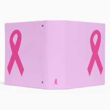 Classeur rose de ruban