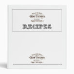 Classeur typographique français vintage de recette