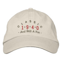 Classic 1940 Fox Embroidery Hat Embroidered Hats
