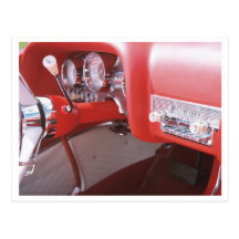 Classic 1959 Coronet Car Dash Photograph Postcards