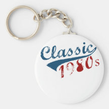 Classic, "1980's" Birthday design Key Chain