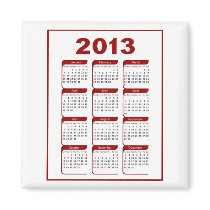 classic  2013 Calendar magnets