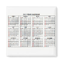 classic  2013 Calendar magnets