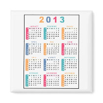 classic  2013 Calendar magnets