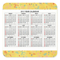 Classic  2013 Calendar stickers