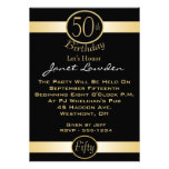 Classic 50th Birthday Party Invitations