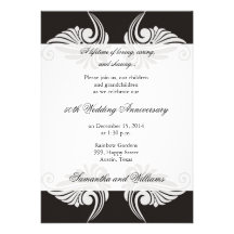 Classic 50th Wedding Anniversary Invitation