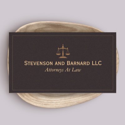 Classic Attorney Business Card by sm_business_cards