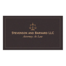 Classic Attorney Business Card