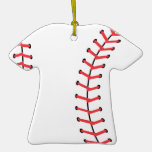 classic baseball design christmas ornament