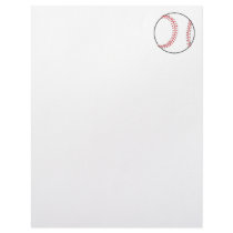 classic baseball design personalized letterhead