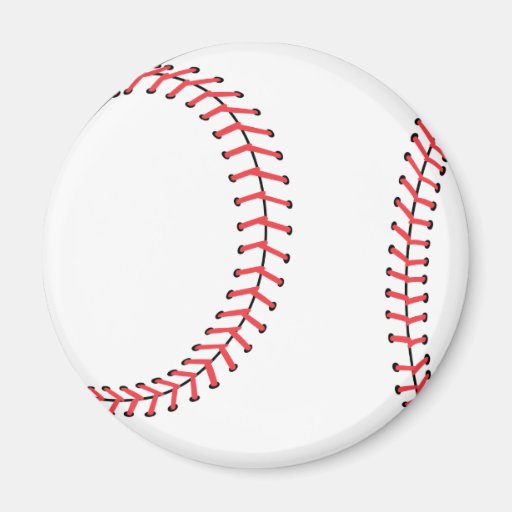 classic baseball design magnets