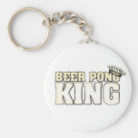 Classic Beer Pong King Key Chain