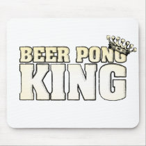 Classic Beer Pong King mousepads