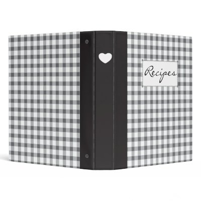 Classic Black and White Recipe Binder by imaginarystory