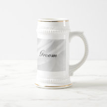 Classic Black and White Wedding Coffee Mug