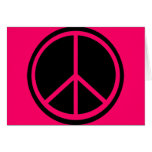 Classic Black Peace Sign Cards