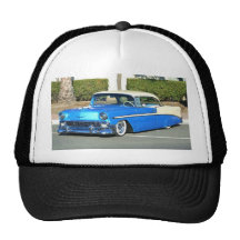 Classic blue car cap mesh hats