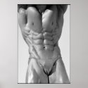 Classic Bodybuilder Pose  Gym Wall Poster posters