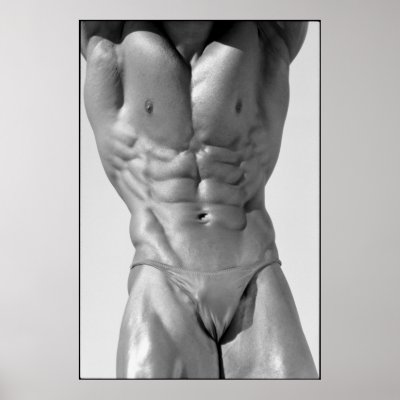 Classic Bodybuilder Pose  Gym Wall Poster by Photos_By_JAE