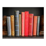 Classic Books on a Shelf Post Card