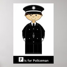Classic British Policeman Poster